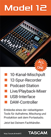 Tascam-Anzeige | Model 12 – All-in-one
