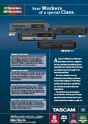 Tascam CD/MD Recorders
