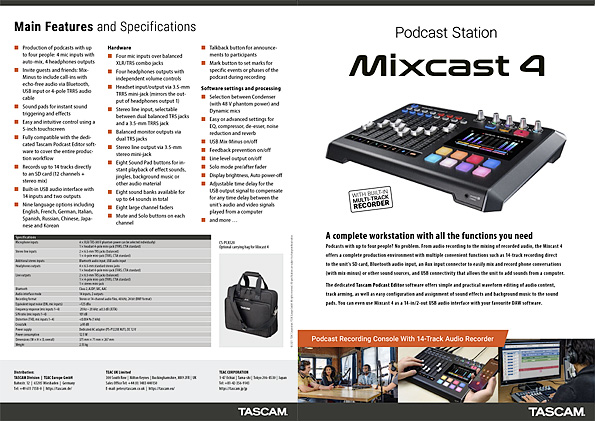 Tascam Mixcast 4