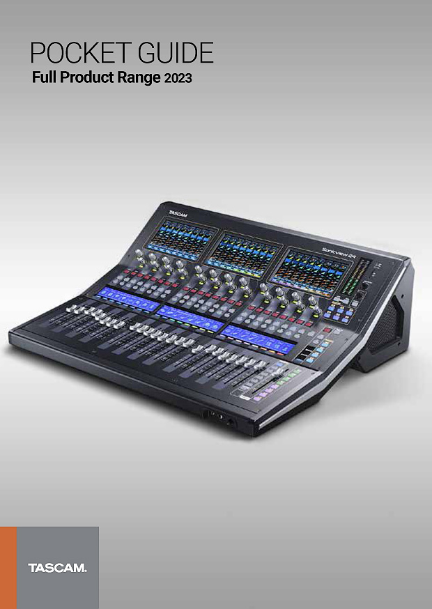 Tascam | Pocket Guide 2023-1 (Full Product Range)