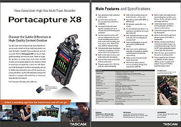 Flyer Tascam Portacapture X8