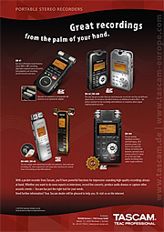 Tascam Handheld Recorders