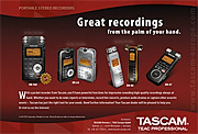 Tascam Handheld Recorders