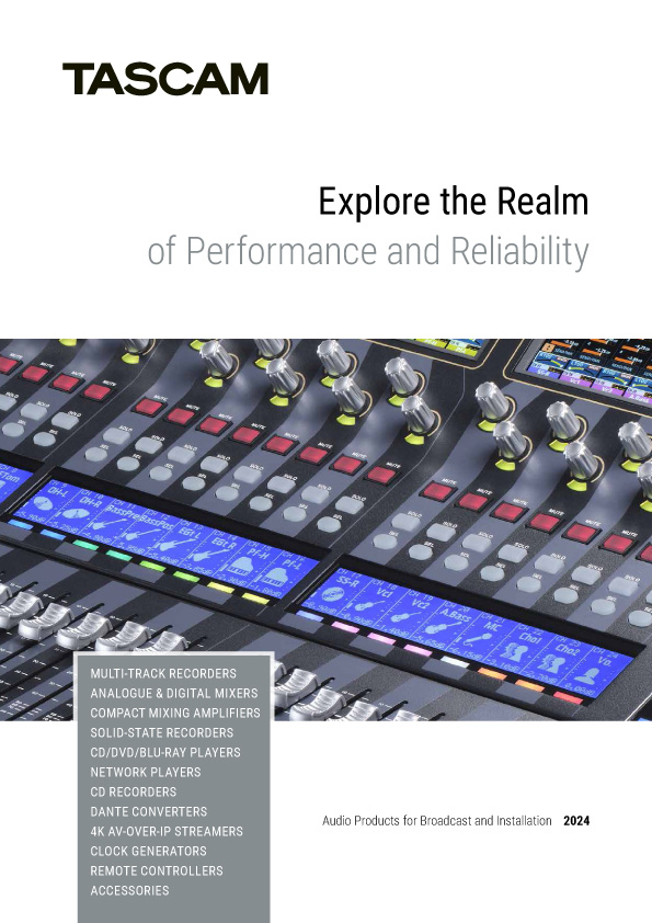 Tascam | Audio Products for Broadcast and Installation