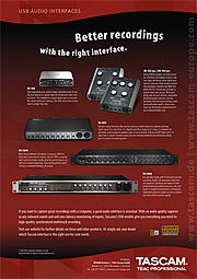 Tascam USB Interfaces