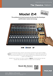 Tascam advert | Model 24 � The Classics. Reborn.