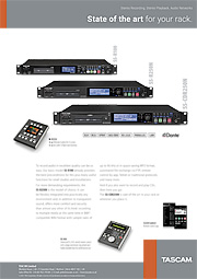 Tascam ad for solid-state recorders