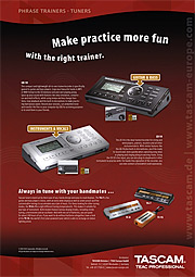 Tascam Phrase Trainers, Tuners