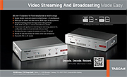 Tascam advert | VS-R264/VS-R265 � Video Streaming And Broadcasting Made Easy