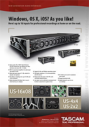 Tascam US-2x2/US-4x4/US-16x08