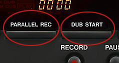 Parallel recording and dubbing can be performed with the Tascam 202MKVII dual cassette deck.