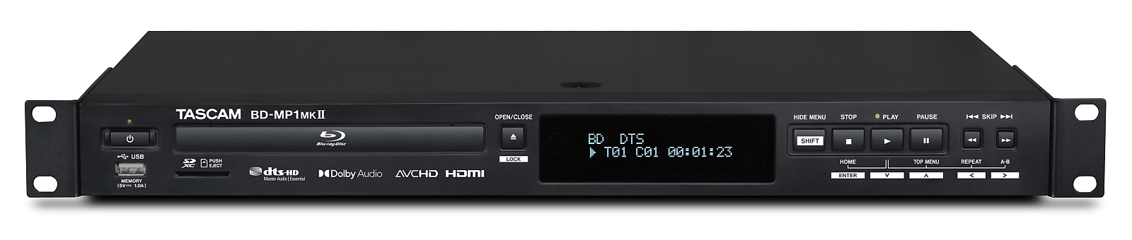 Professional Blu-Ray Player for Touring and Installation | Tascam BD-MP1MKII