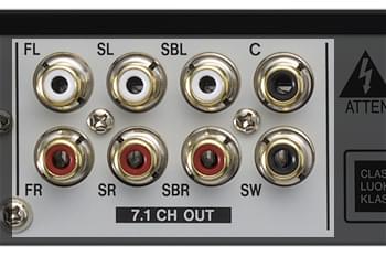 Tascam BD-MP4K – Separate outputs for 7.1 surround sound