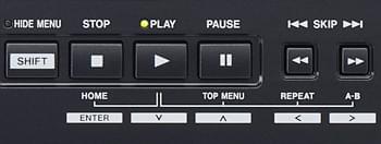 Tascam BD-MP4K – przyciski na panelu przednim
