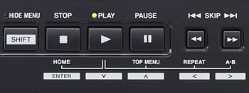 Tascam BD-MP4K – Tasten auf der Gerätevorderseite