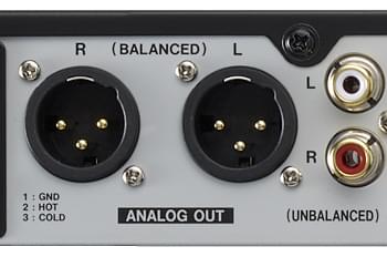 Tascam BD-MP4K – Balanced and unbalanced stereo outputs