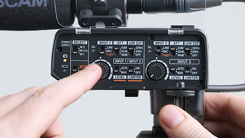 The Tascam CA-XLR2d can automatically set the input level and avoid distortion