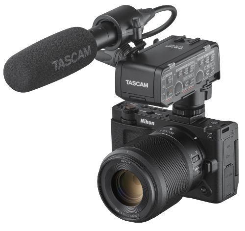 Tascam CA-XLR2d-N with Nikon ZR