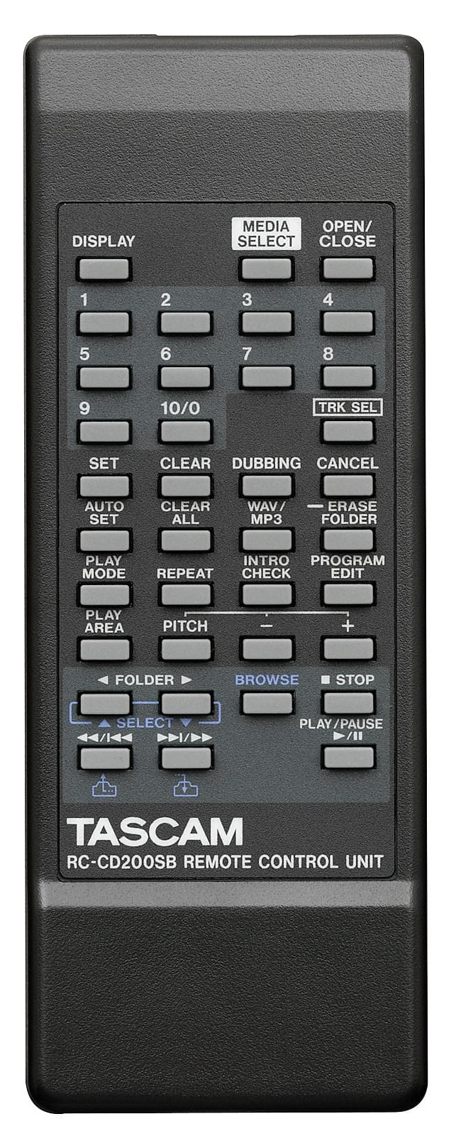 Remote control | Tascam CD-200SB