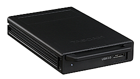 Tascam solid-state drive (SSD) allows maintenance-free operation of the DA-6400 multi-track recorder