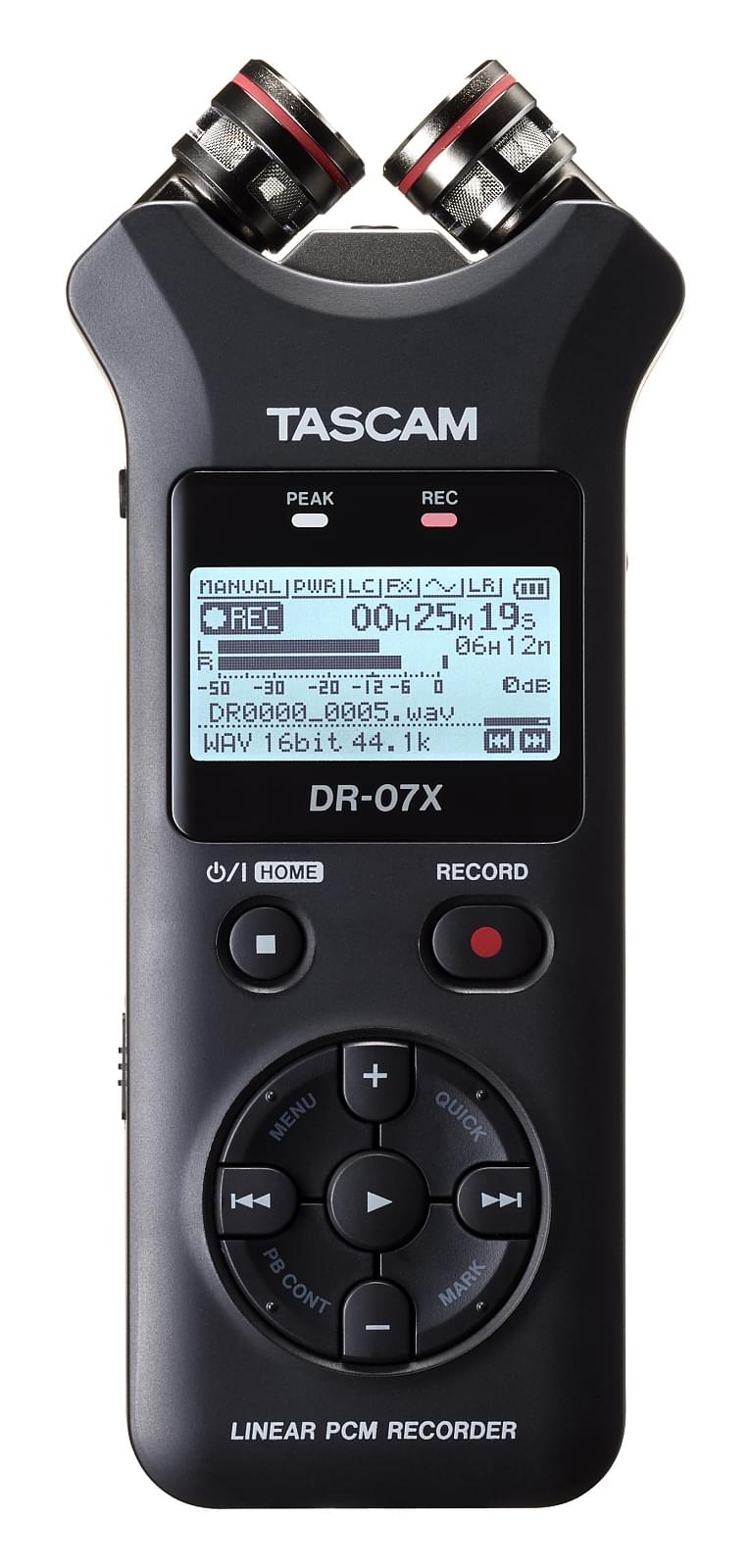 Tascam DR-07X | Stereo Handheld Audio Recorder and USB Audio Interface