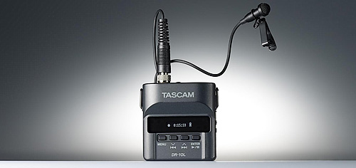 Tascam DR-10L | Cyfrowy rejestrator audio z mikrofonem lavalier