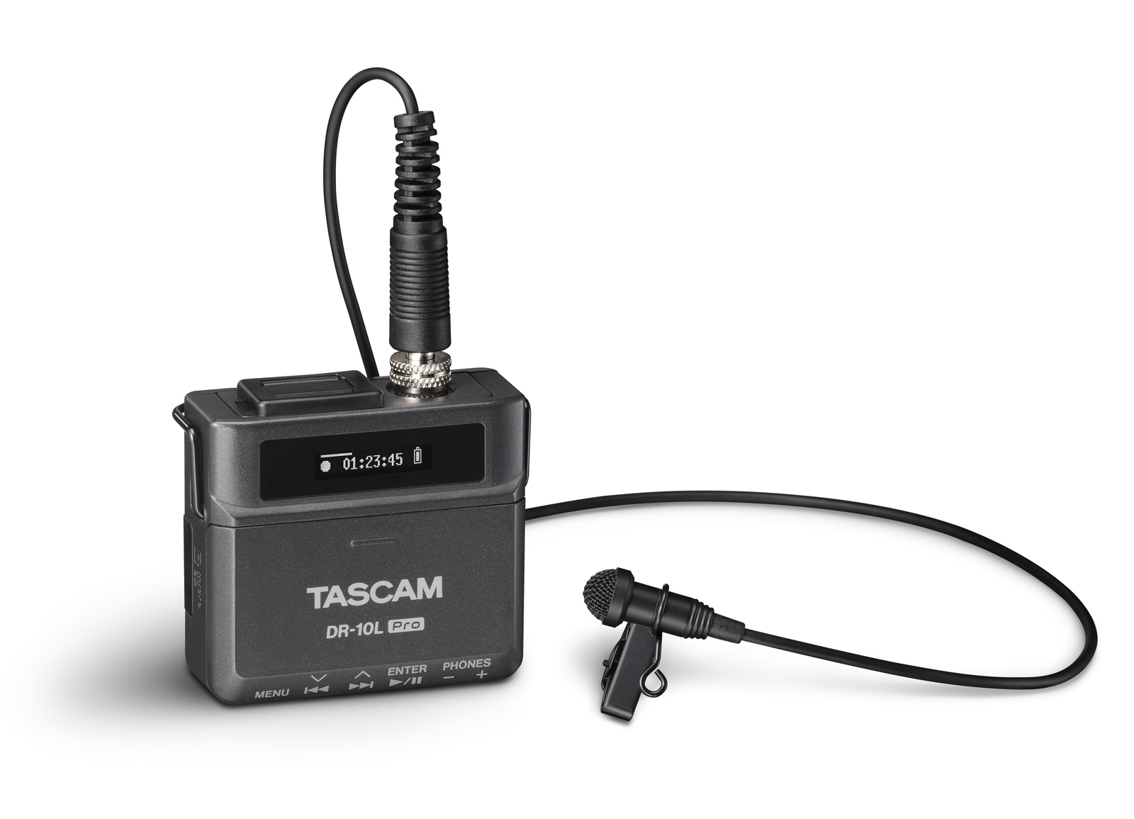 32-Bit-Float-Audiorecorder mit Lavalier-Mikrofon | Tascam DR-10L Pro
