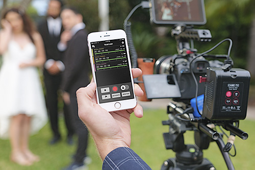 Remote control for up to five recorders via Bluetooth using the TASCAM RECORDER CONNECT app.