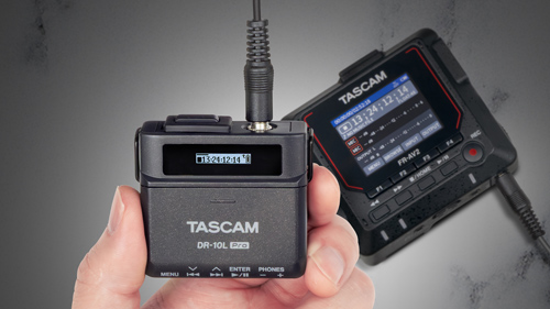 The DR-10L Pro can be synchronised to LTC timecode (jam sync)