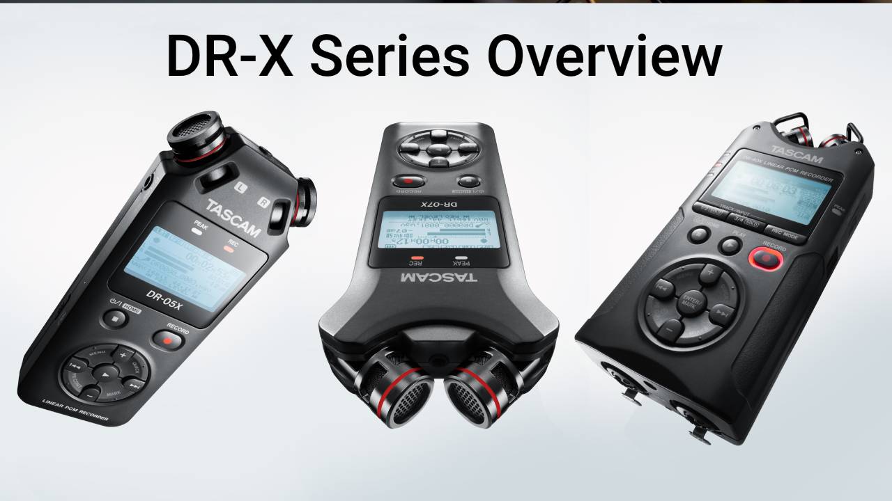 Tascam DR-07X | Stereo Handheld Audio Recorder and USB Audio Interface