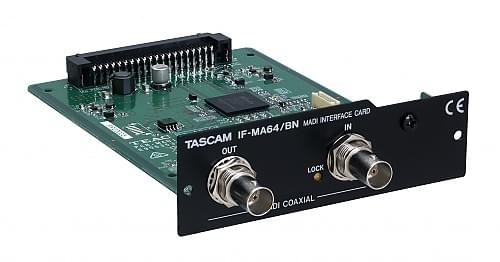 Tascam IF-MA64/BN | Carte d’interface au format MADI, 64 canaux, coaxial