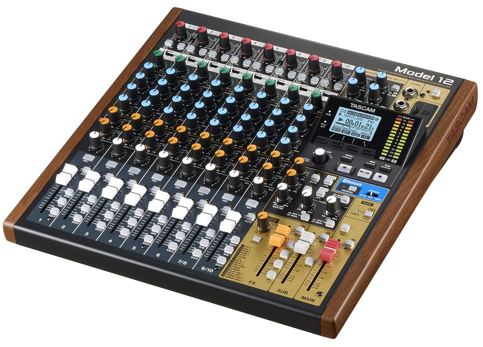 Table de Mixage 8 entrées Micro XLR avec USB - MX 12 USB 