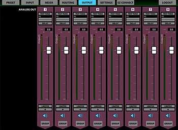 Sekcja wyjściowa | Tascam MX-8A