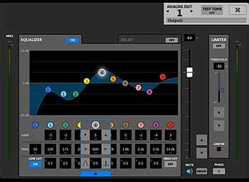 10-band Output EQ | Tascam MX-8A