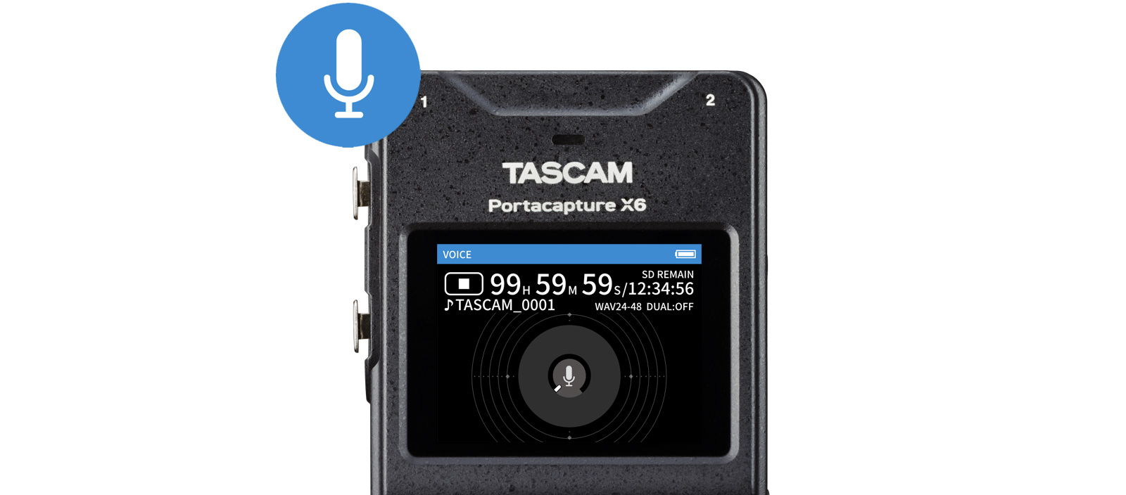 TASCAM Portacapture X6 32-Bit 6-Channel Multitrack Field Recorder