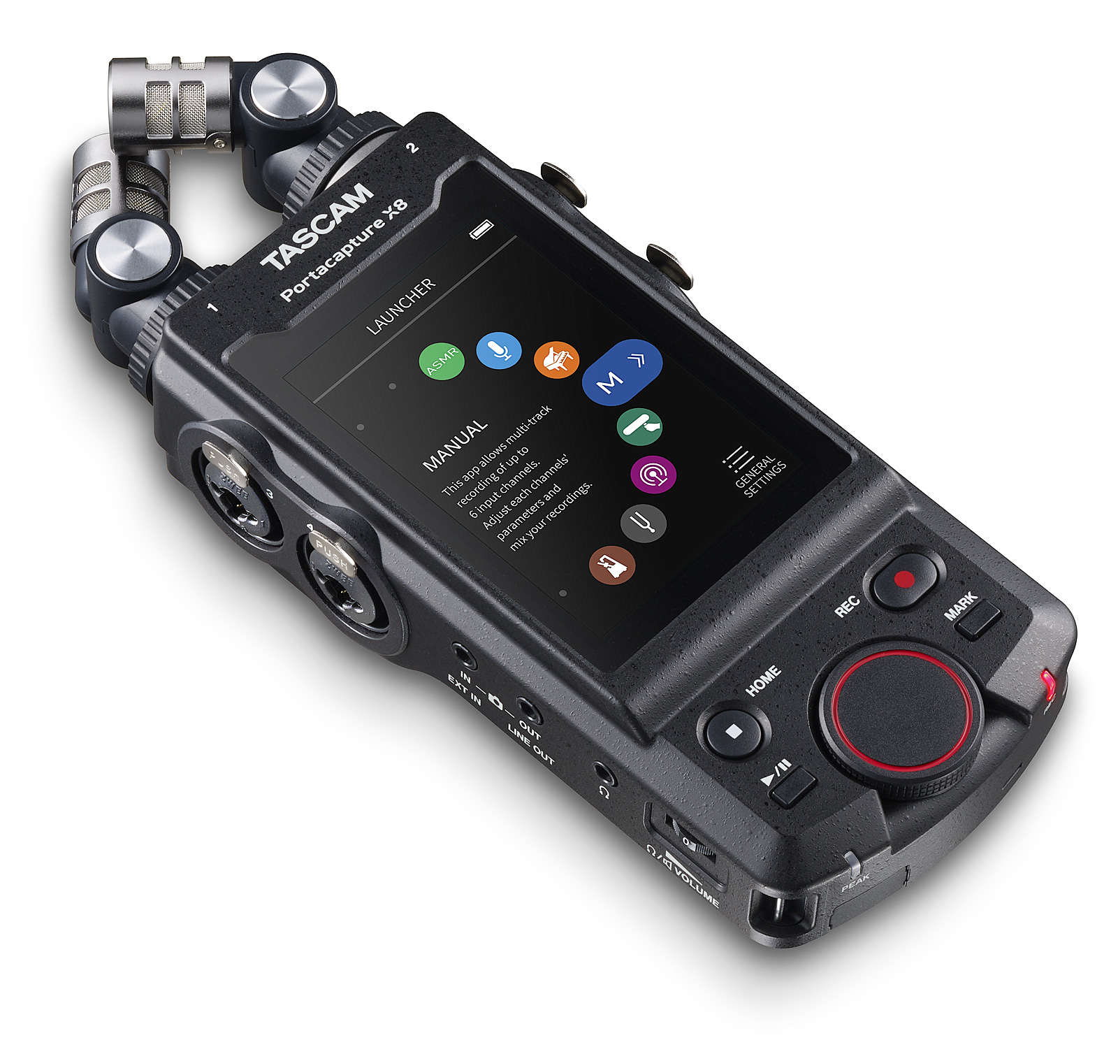 High-Resolution Multi-Track Handheld Recorder | Tascam Portacapture X8