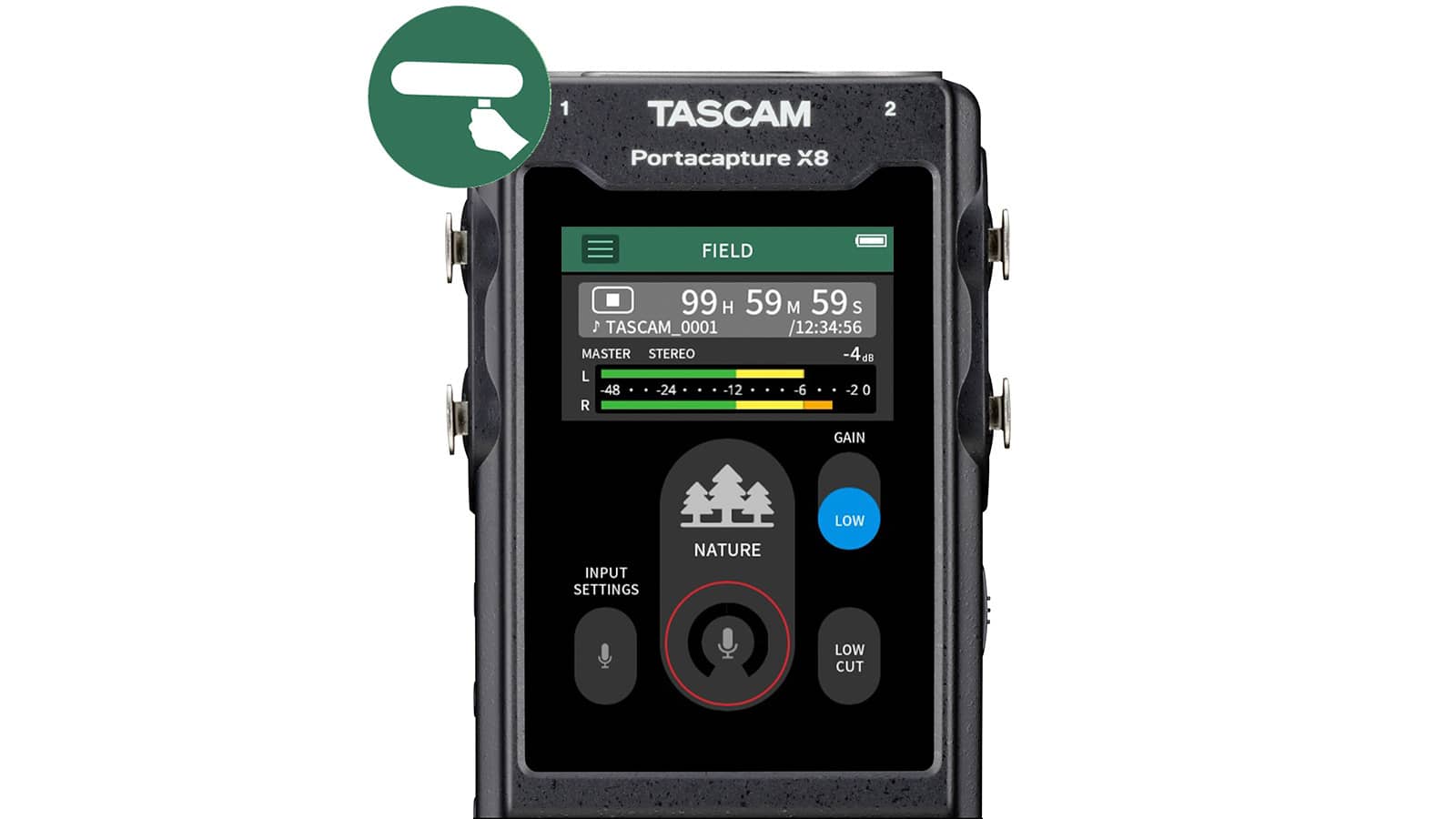 Tascam Portacapture X8 | 32-Bit Float Portable Audio Recorder