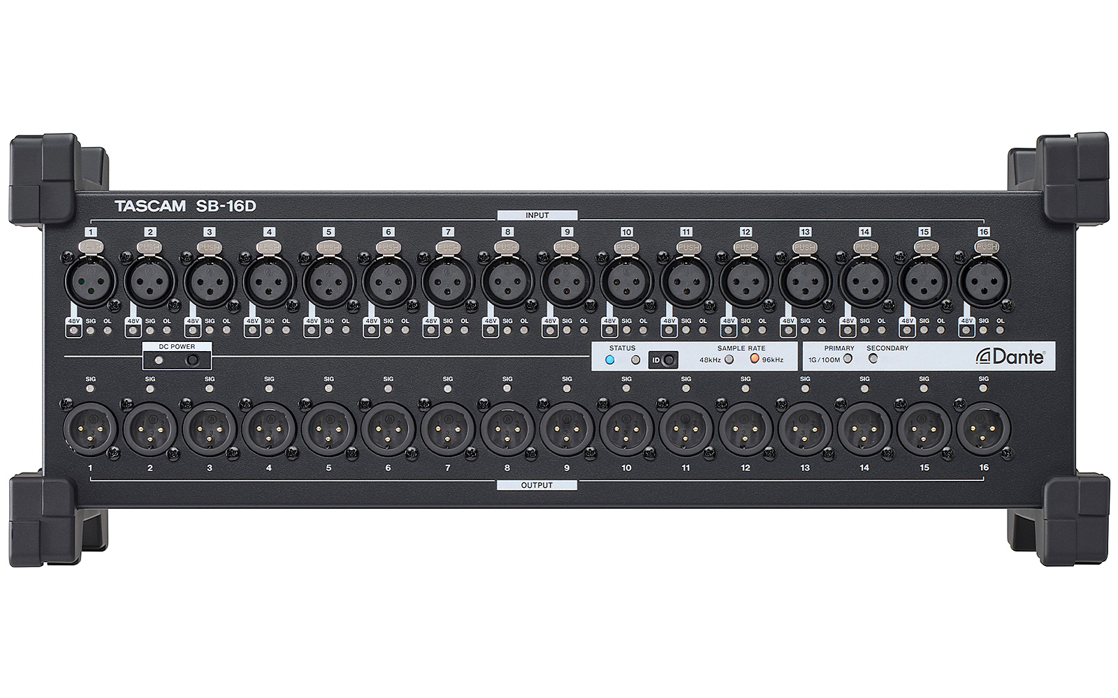 Dante Stage Box (16-in/16-out) | Tascam SB-16D