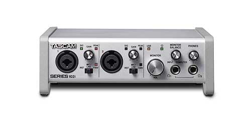 Tascam SERIES 102i | Interfejs USB Audio/MIDI z mikserem DSP (10 wejść, 4 wyjścia)