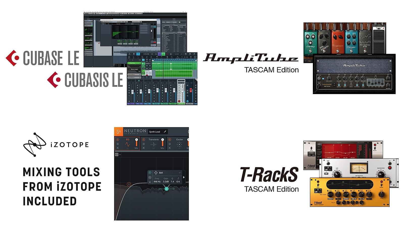 Included Software and Plugins | Tascam SERIES 102i