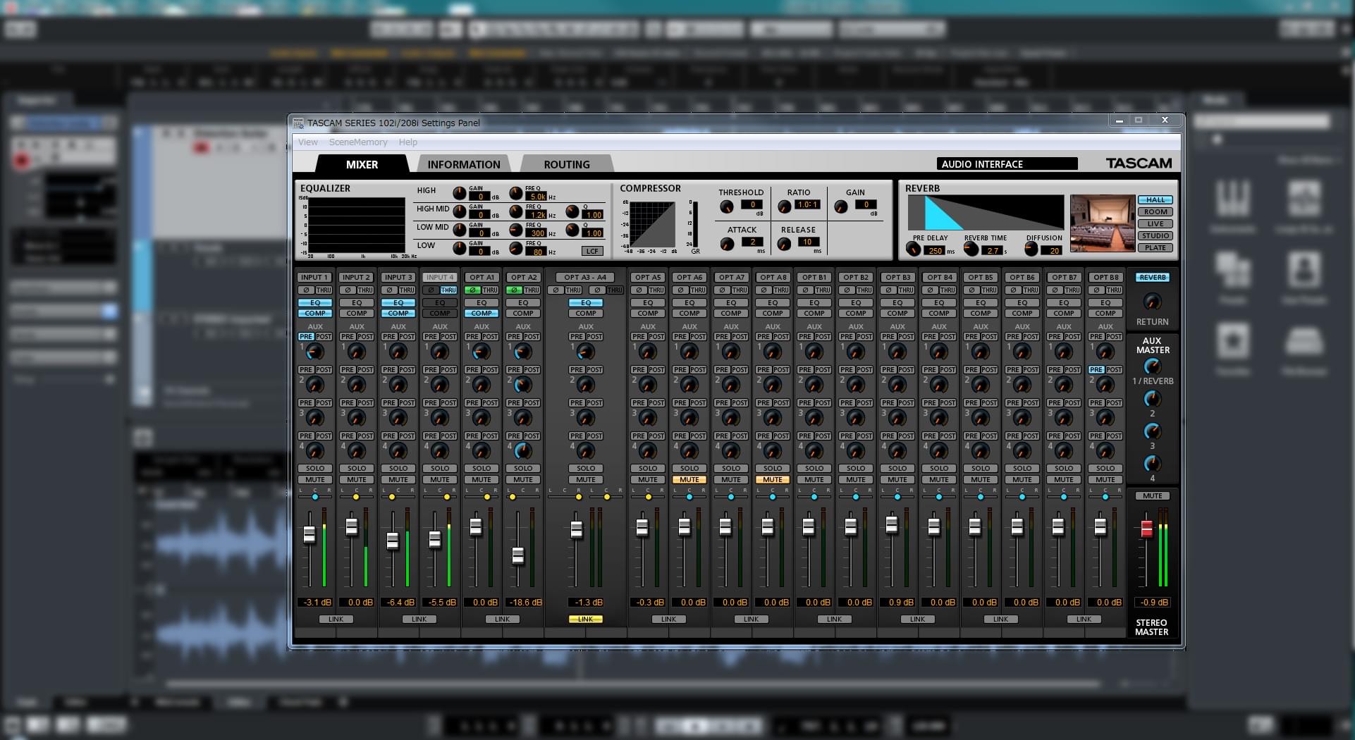 Tascam SERIES 102i/208i | Steuerungssoftware