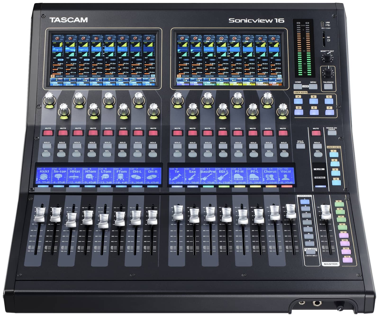 Front view | Tascam Sonicview 16