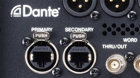 Primary and secondary Dante ports