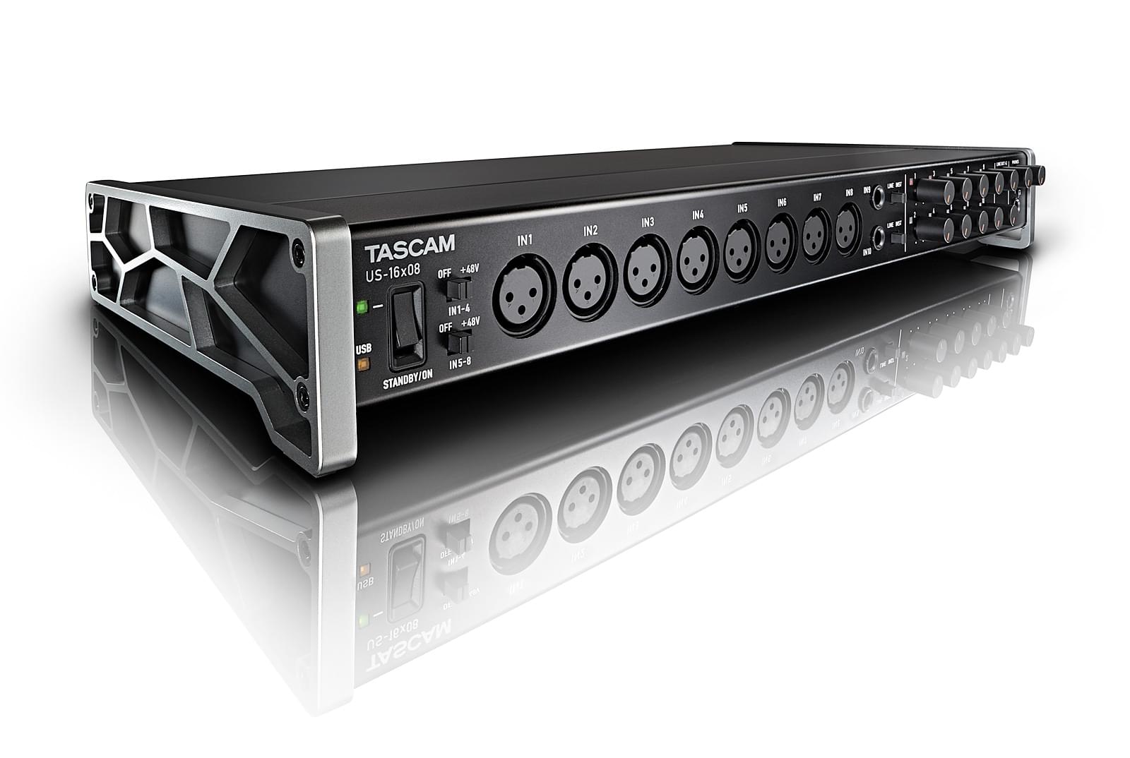 Tascam US-16x08  Interface Audio/MIDI USB (16 entrées, 8 sorties)