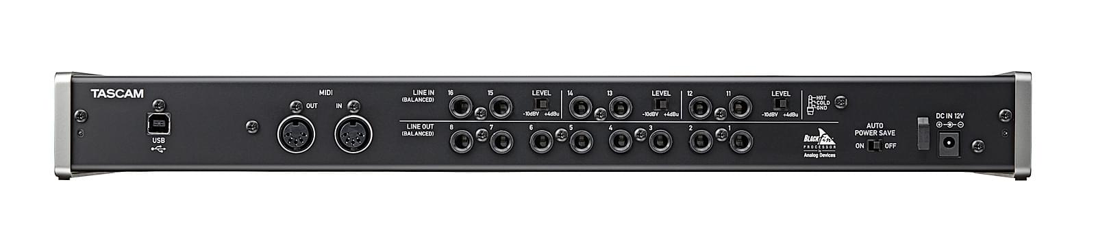 Tascam US-16x08 | USB Audio/MIDI Interface (16 in/8 out)