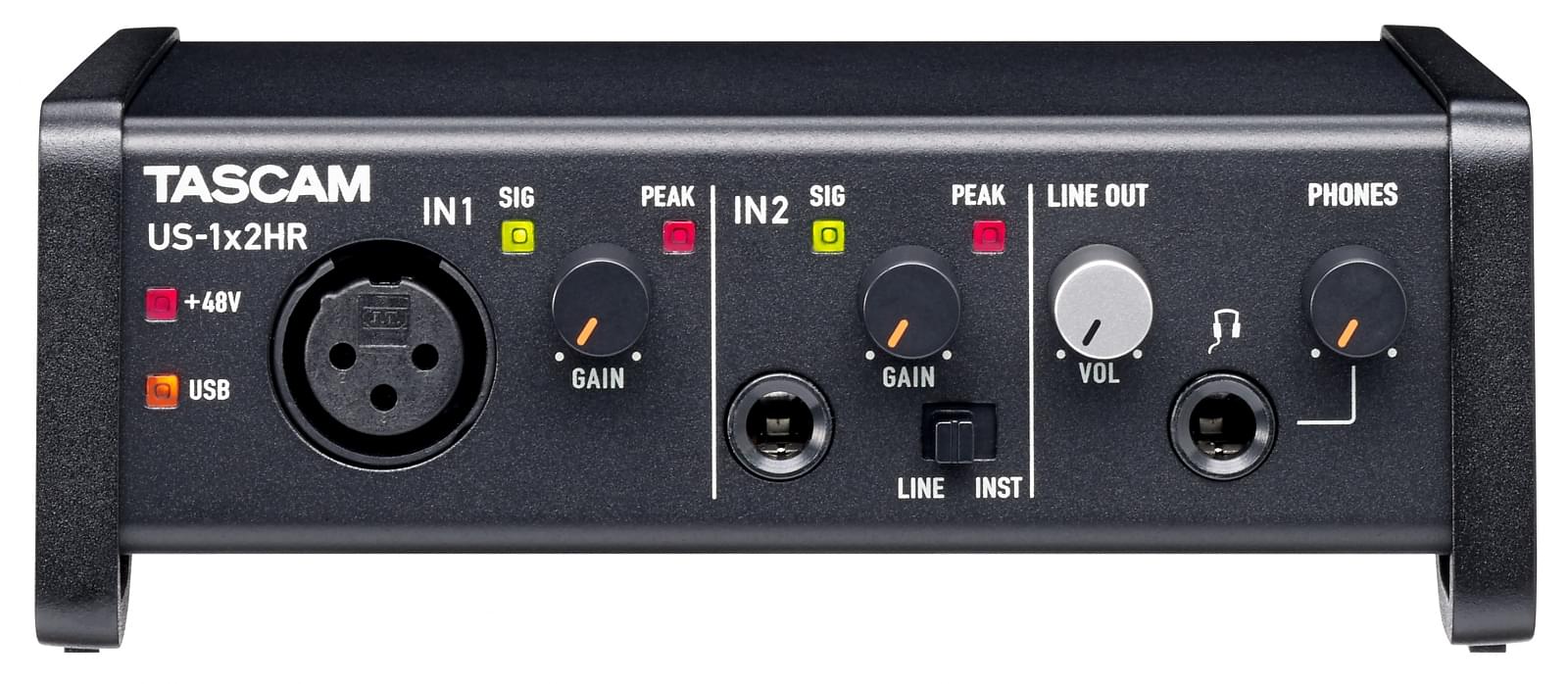 Tascam US-1x2HR  Interface audio USB haute résolution (2 entrées