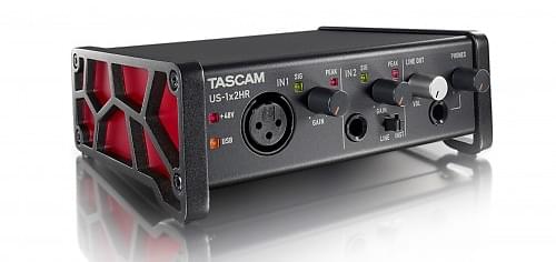 Tascam US-1x2HR | High-Resolution USB Audio Interface (2 in / 1 mic, 2 out)