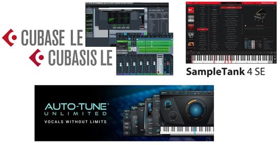 Software bundled with the Tascam US-HR series