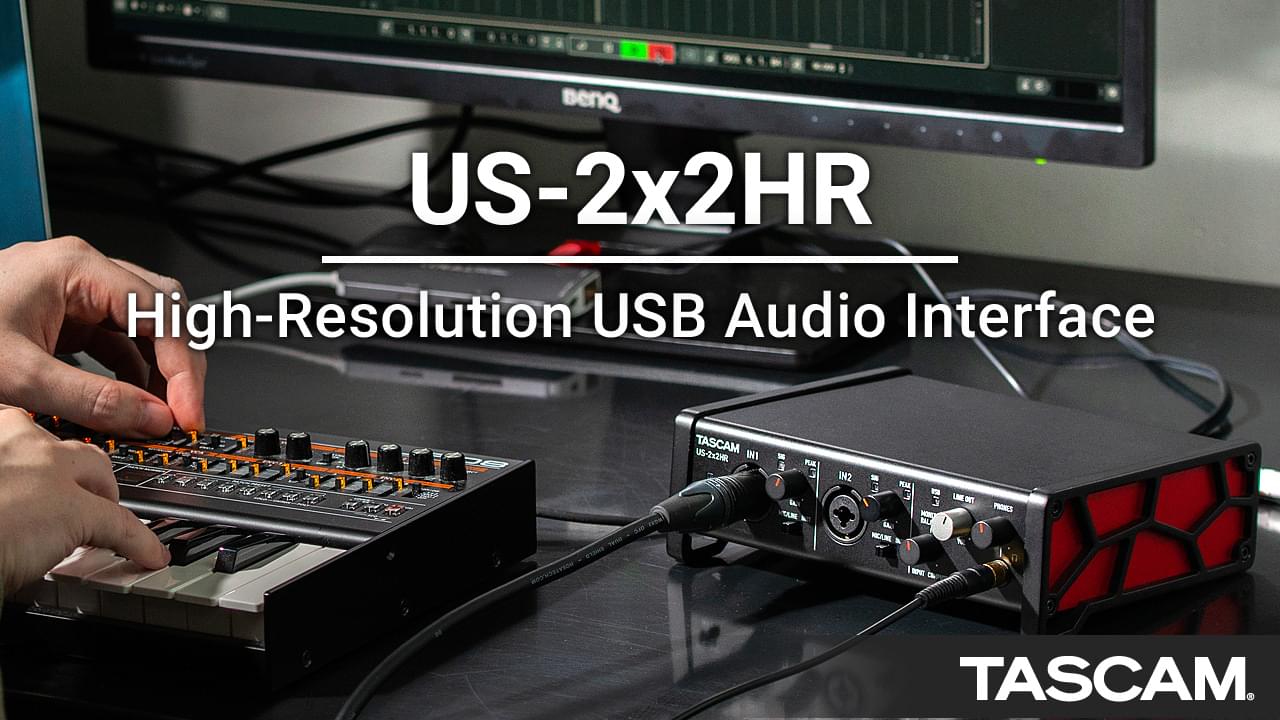 Tascam US-2x2HR  Interface Audio/MIDI USB haute résolution (2 entrées, 2  sorties)