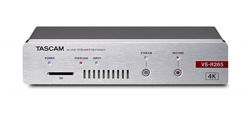 Tascam VS-R265 | Hardware-Encoder/Decoder für Live-Streaming in 4K/UHD